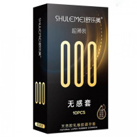 Презервативы латексные ультратонкие Shulemei 000, больше смазки, 10 шт