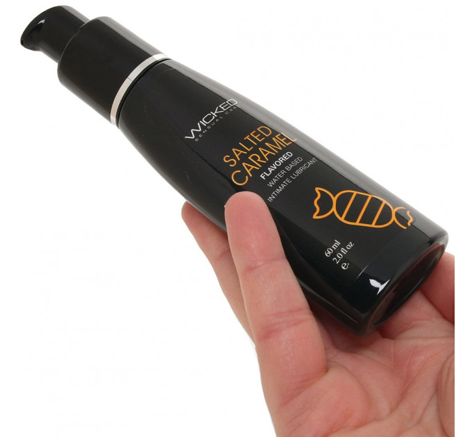Їстівний лубрикант зі смаком карамелі WICKED AQUA 60ML