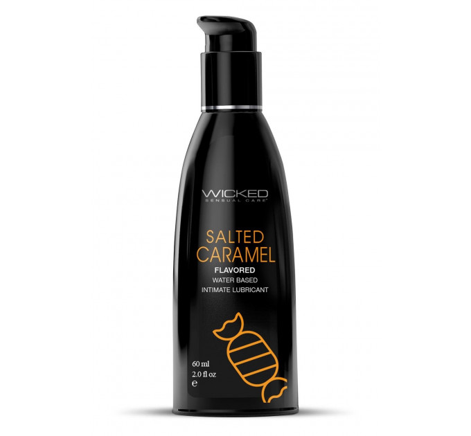 Їстівний лубрикант зі смаком карамелі WICKED AQUA 60ML