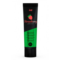 Съедобный лубрикант со вкусом клубники INTT Strawberry Lubrificant