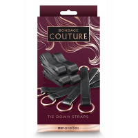 Система фиксации к кровати NS Novelties BONDAGE COUTURE TIE DOWN STRAPS BLACK