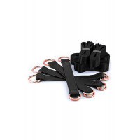 Система фіксації до ліжка NS Novelties BONDAGE COUTURE TIE DOWN STRAPS BLACK