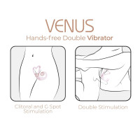 Смарт-стимулятор для клитора и точки G Adrien Lastic Venus розовый