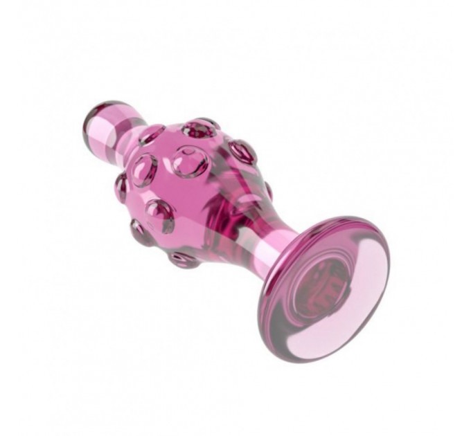 Скляна Анальна пробка 4.5" Glass Romance Dildo Pink