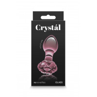 Скляна пробка NS Novelties CRYSTAL FLOWER PINK