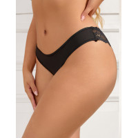 Трусики с кружевом сзади Star Night, чёрные, XS-S