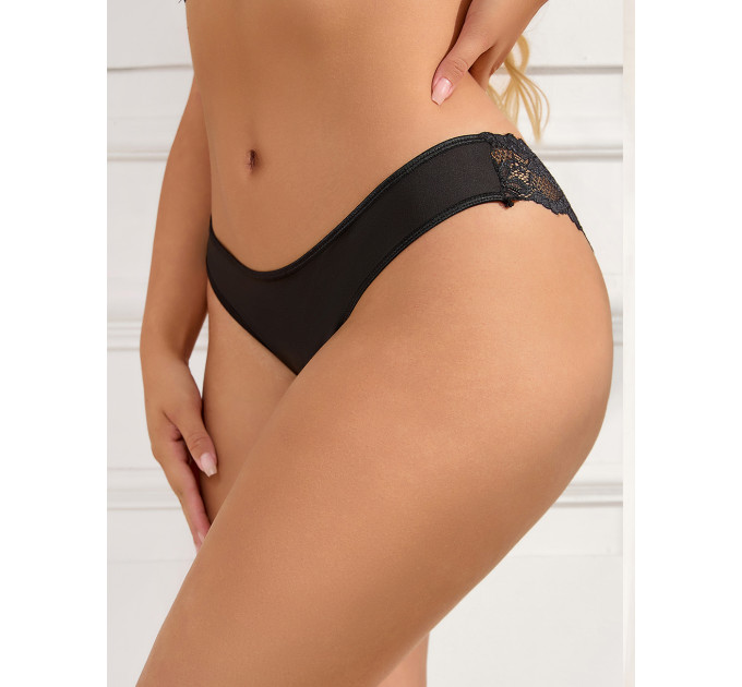 Трусики з мереживом позаду StarNight, чорні, XS-S