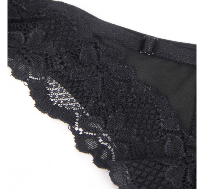 Трусики з мереживом позаду StarNight, чорні, XS-S