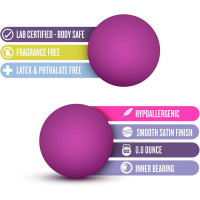 Вагінальні кульки Кегеля без зчіпки Blush Luxe рожеві, 2.5 см