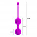 Вагинальные шарики PRETTY LOVE Kegel Tighten Up, фиолетовые, 3.2 см