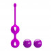 Вагинальные шарики PRETTY LOVE Kegel Tighten Up, фиолетовые, 3.2 см