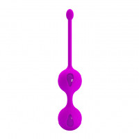 Вагінальні кульки PRETTY LOVE Kegel Tighten Up, фіолетові, 3.2 см