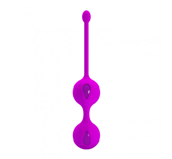 Вагинальные шарики PRETTY LOVE Kegel Tighten Up, фиолетовые, 3.2 см