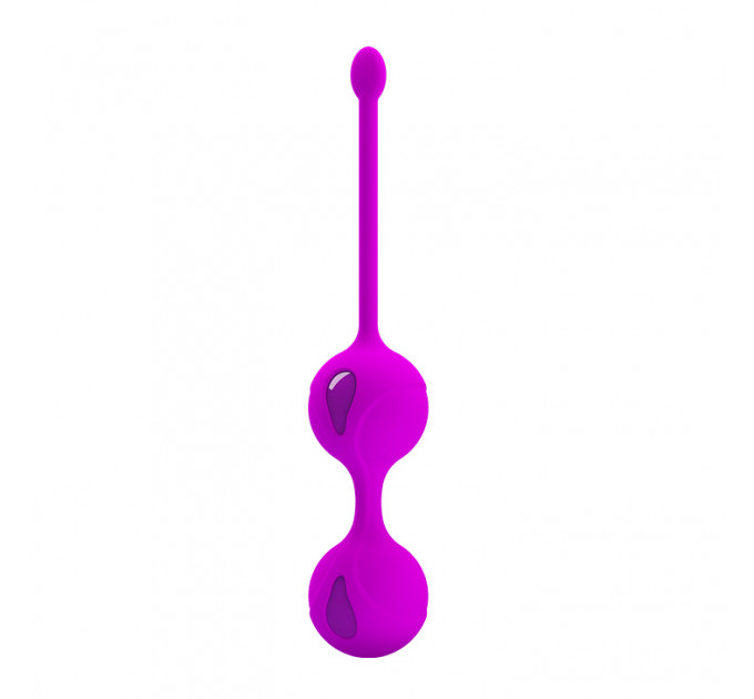 Вагинальные шарики PRETTY LOVE Kegel Tighten Up, фиолетовые, 3.2 см