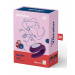 Вибратор для пар с фирменным пультом управления Satisfyer DOUBLE FUN VIOLET