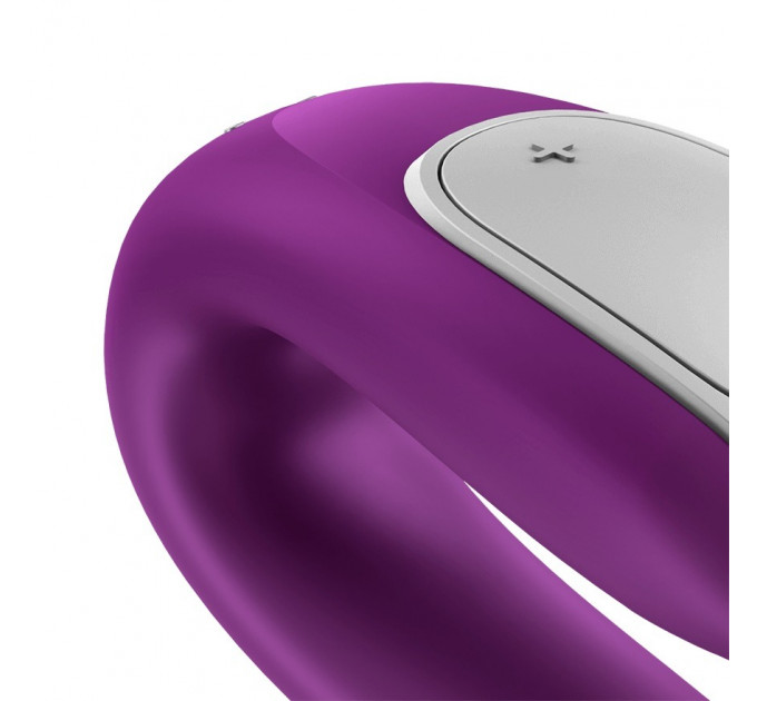 Вибратор для пар с фирменным пультом управления Satisfyer DOUBLE FUN VIOLET