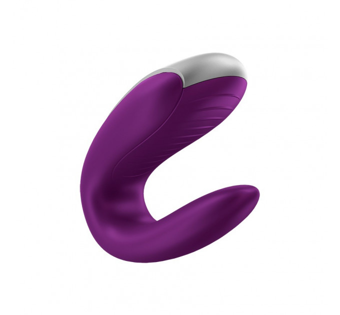 Вибратор для пар с фирменным пультом управления Satisfyer DOUBLE FUN VIOLET