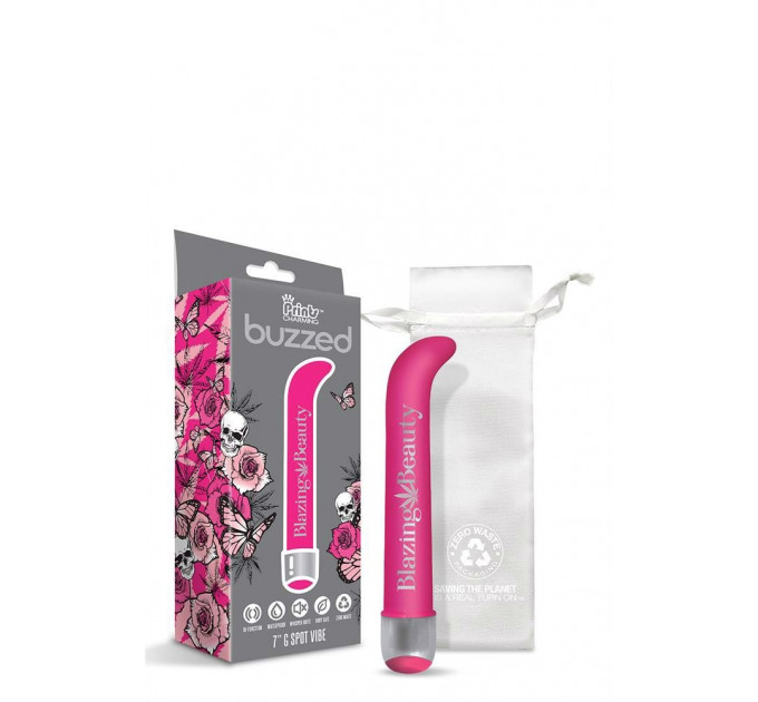 Вибратор Buzzed G-spot Vibe, ярко розовый, 17,7 см