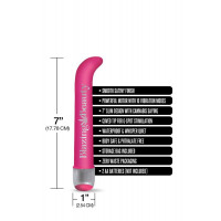 Вибратор Buzzed G-spot Vibe, ярко розовый, 17,7 см