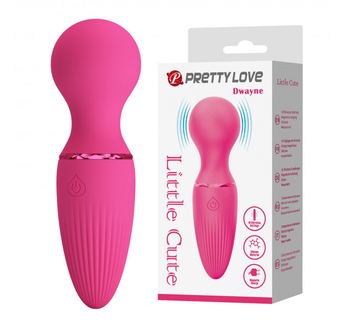Вібратор для клітора Pretty Love Dwayne міні-мікрофон, рожевий, 12 х 3.7 см