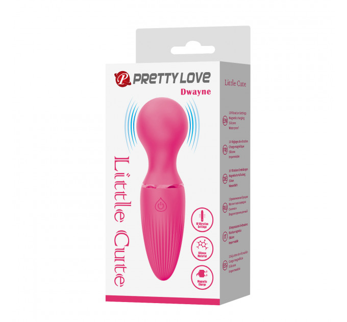 Вібратор для клітора Pretty Love Dwayne міні-мікрофон, рожевий, 12 х 3.7 см