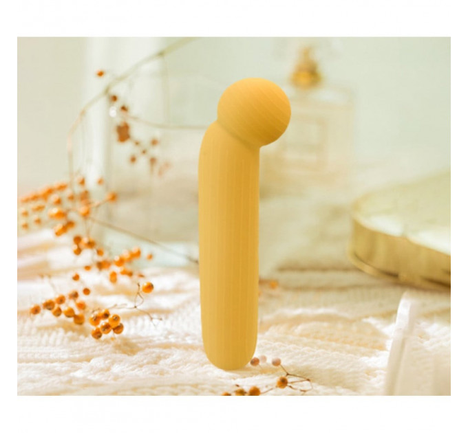 Вібратор для точки G Sweet Em Velvet Lure, бежевий