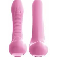 Вибратор для точки G и клитора Pipedream 3Some Rock N' Grind, розовый