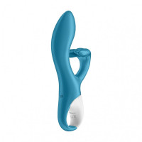 Вібратор кролик Satisfyer Embrace Me з потрійним відростком для стимуляції клітора, блакитний