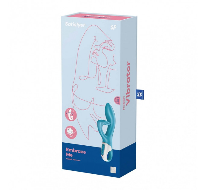 Вібратор кролик Satisfyer Embrace me turquoise