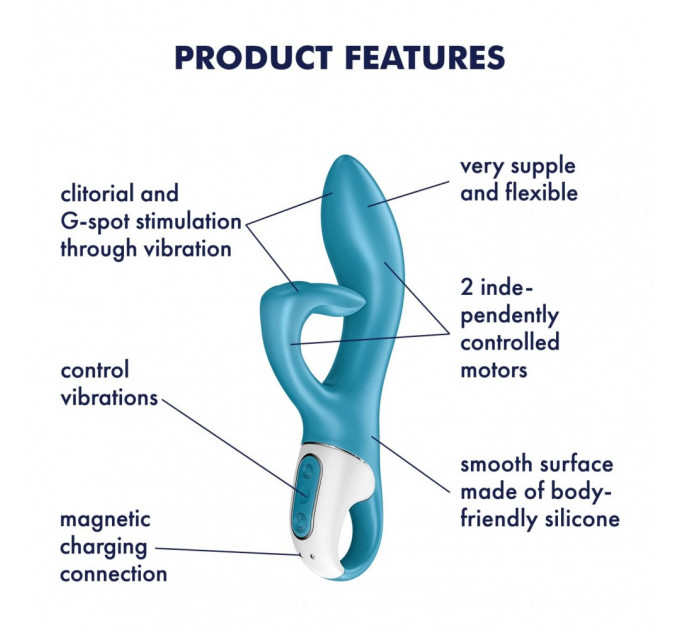Вібратор кролик Satisfyer Embrace me turquoise