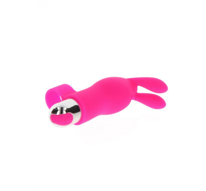 Вибратор на палец для клитора в виде кролика Toy Joy Bunny Pleaser Rechargeable розовый