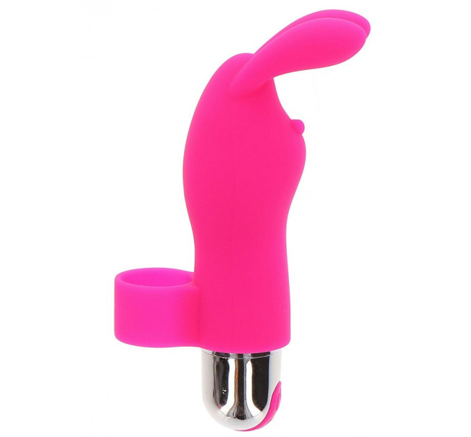 Вибратор на палец для клитора в виде кролика Toy Joy Bunny Pleaser Rechargeable розовый
