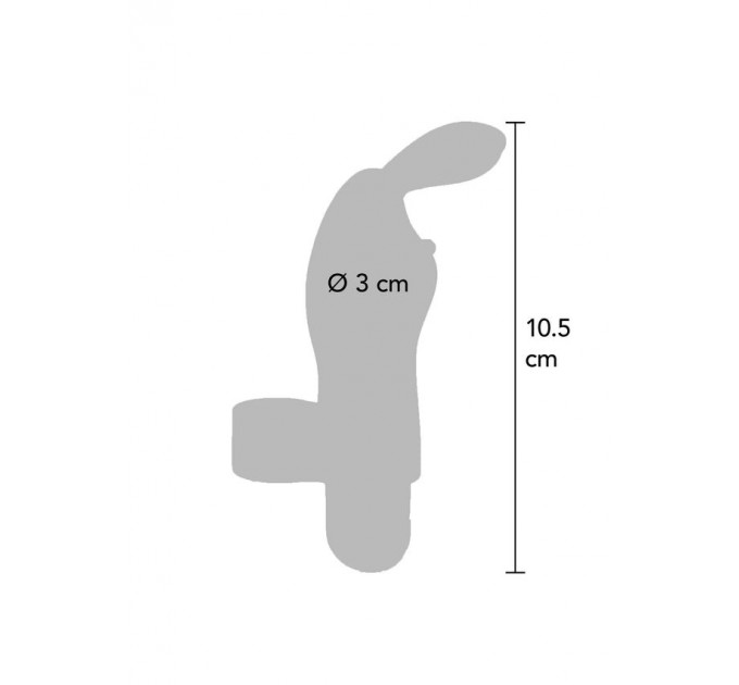 Вибратор на палец для клитора в виде кролика Toy Joy Bunny Pleaser Rechargeable розовый