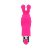 Вибратор на палец для клитора в виде кролика Toy Joy Bunny Pleaser Rechargeable розовый