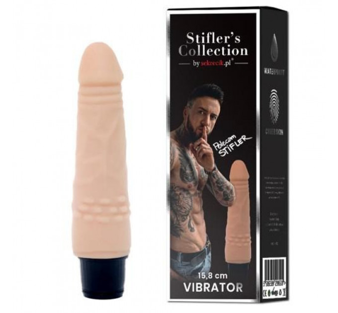 Вибратор реалистичный Stiflers Collection бежевый, 15.8 х 4.5 см