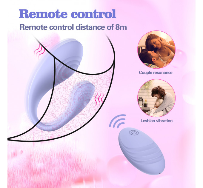 Виброяйцо Every Night Toys Letitia с дистанционным управлением, сиреневый, 10 режимов вибрации