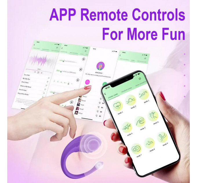 Віброяйце Every Night Toys Letitia з дистанційним керуванням, бузковий, 10 режимів вібрації