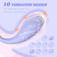 Віброяйце Every Night Toys Letitia з дистанційним керуванням, бузковий, 10 режимів вібрації