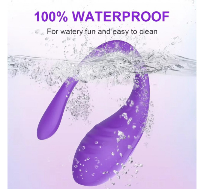 Віброяйце Every Night Toys Letitia з дистанційним керуванням, бузковий, 10 режимів вібрації