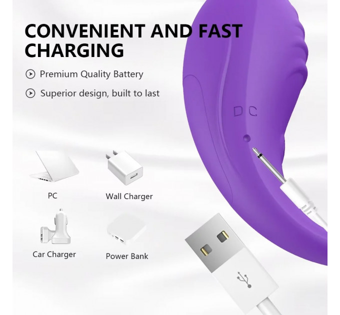 Віброяйце Every Night Toys Letitia з дистанційним керуванням, бузковий, 10 режимів вібрації