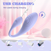 Віброяйце Every Night Toys Letitia з дистанційним керуванням, бузковий, 10 режимів вібрації