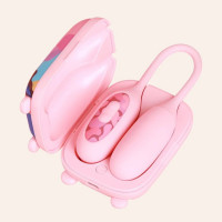 Віброяйце та вакуумний стимулятор для клітора 2в1 BeYourLover Magic Suitcase в зарядному кейсі, рожевий