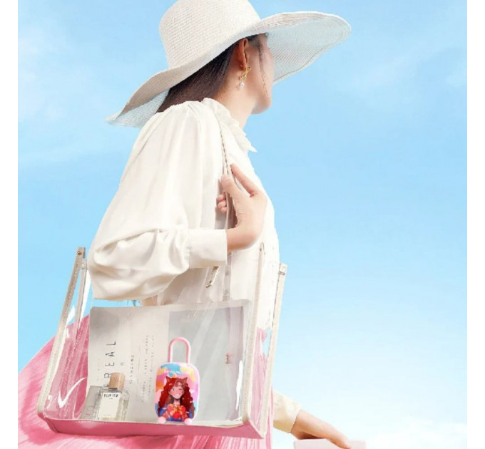 Виброяйцо и вакуумный стимулятор для клитора 2в1 BeYourLover Magic Suitcase в зарядном кейсе,розовый