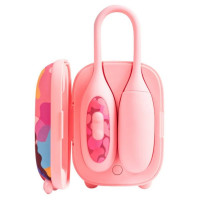 Виброяйцо и вакуумный стимулятор для клитора 2в1 BeYourLover Magic Suitcase в зарядном кейсе,розовый Виброяйцо и вакуумный стимулятор для клитора 2в1 BeYourLover Magic Suitcase в зарядном кейсе,розовый
