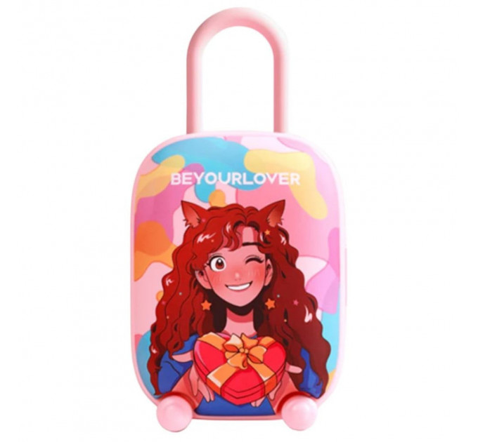 Виброяйцо и вакуумный стимулятор для клитора 2в1 BeYourLover Magic Suitcase в зарядном кейсе,розовый