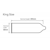Презервативы большого размера Pasante King Size латексные (цена за упаковку, 144 шт.)