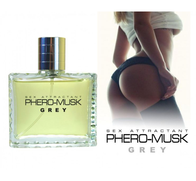 Духи с феромонами мужские Aurora PHERO-MUSK GREY, 100 мл