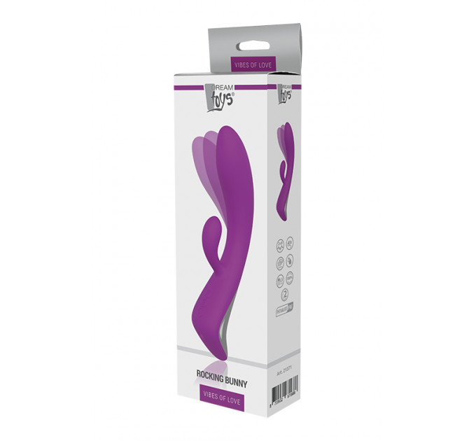 Подвійний вібратор Dream Toys VIBES OF LOVE ROCKING BUNNY PURPLE