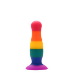 Райдужна анальна пробка COLOURFUL LOVE PLUG