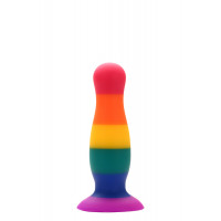 Радужная анальная пробка COLOURFUL LOVE PLUG